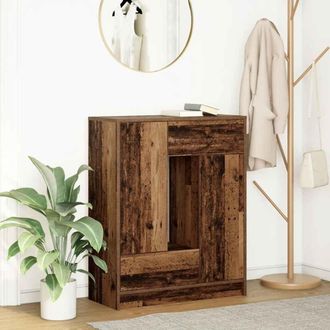 Berkfield Home Sideboard with Drawers & Doors Old Wood 73x31x90 cm in Brown | Size: 73 x 31 x 90 cm