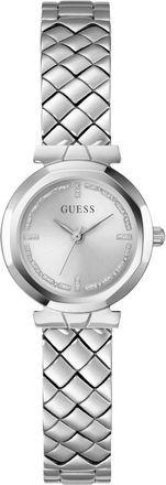 Guess Accessoires, Dames, Grijs, ONE Size, Elegante Zilveren Dameshorloge