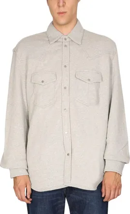 Diesel Grey Relaxed Overshirt