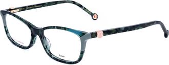 Carolina Herrera Womens 54 mm Green Opticals