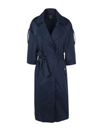 8 by YOOX LIGHTWEIGHT 3/4 SLEEVE BELTED TRENCH COAT