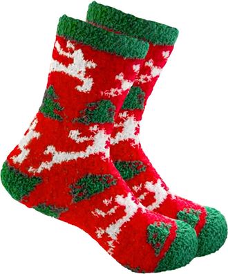 Generic Christmas Socks for Men and Women Fleece Lining Sports Socks Breathable Funny Socks Colourful Funny Soft Thermal Socks Sports Socks Unisex for Outdoor