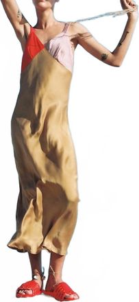 Silk Laundry Deco Snapper Midi Dress In Multicolor