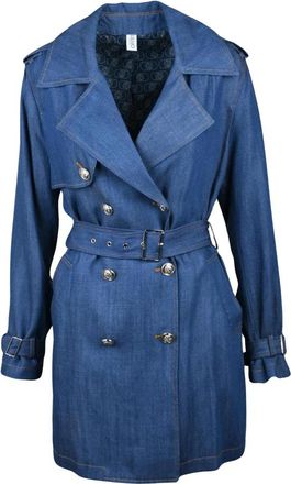 Liu Jo Trench - Dames - Trenchcoats - Blauw - M - Jassen