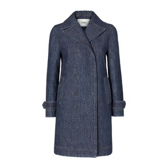 Fendi Mujer, Abrigos, Azul, Talla: XS
