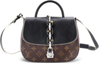 Louis Vuitton Chain It Handbag Monogram Canvas with Leather PM shoulder bag - Zwart