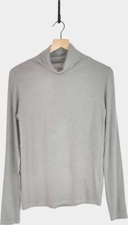 Ichi Women Rib Turtle Neck Top In Gray