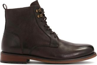 Kazar Bruine laarzen in een elegante stijl - Heren - Veterlaarzen - Bruin - 44 EU - Leer - Schoenen