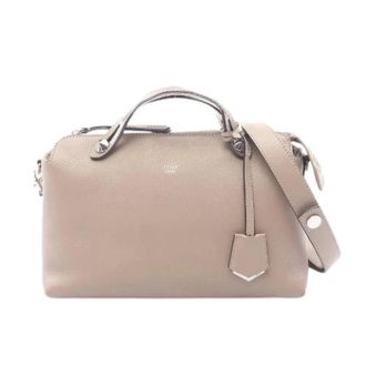Fendi Pre-owned Handbags, female, Beige, Size: ONE SIZE Pre-owned BY THE WAY Medium Leather Handbag