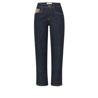 Toni Liv Wide 7/8 - Dames - Jeans - Blauw - Maat: M Katoen