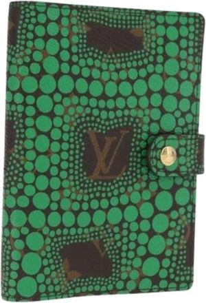 Louis Vuitton Pre-owned Wallets, female, Green, Size: ONE SIZE Pre-owned Canvas Home-Office Wallet