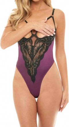 Oh là là Chéri Irina Open Shelf Cup Teddy In Potent Purple / Black