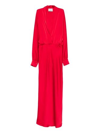 Atu Body Couture long-sleeve midi dress - women - Polyester - S - Red