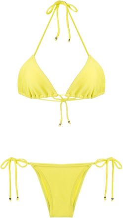 Amir Slama triangle-cup bikini - women - Polyamide/Elastane - GG - Yellow