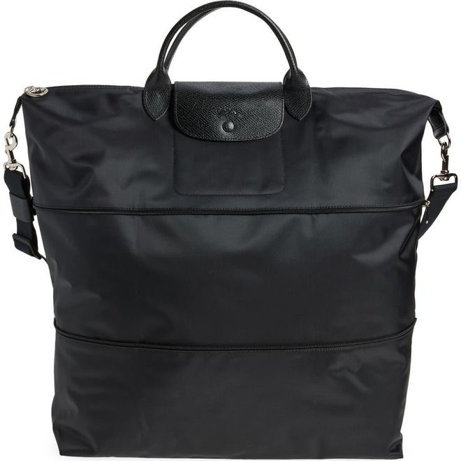 Le Pliage One S Canvas Travel Bag Expandable in Black at Nordstrom