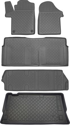 OEM Juego De Alfombrillas Para Coche Y Maletero Para Furgoneta Mercedes Clase V W447 (desde Octubre De 2014)