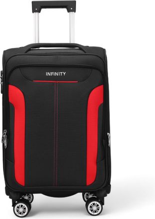 Infinity Leather Zachte handbagagekoffer 36,5 x 23,5 x 58 cm Nylon 900D Geschikt ge&iuml;ntegreerd slot voor Easyjet, Ryanair, Wizzair