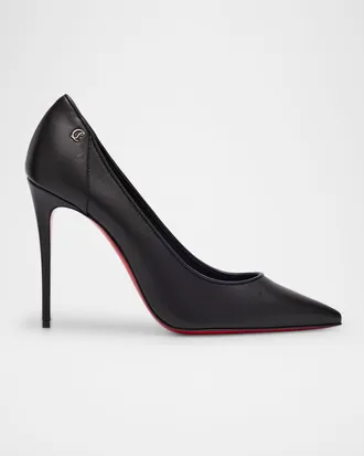 Christian Louboutin 100mm Sporty Kate Leather Pumps