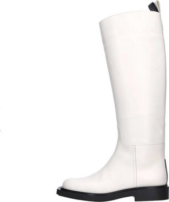 3Juin Gin 20 Leather Boots - Dames - Hoge Laarzen - Wit - 40 EU - Leer - Schoenen
