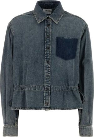 Alexander McQueen Denim Regular Solid Shirt