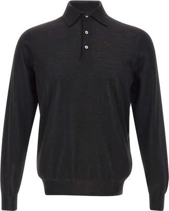 FILIPPO DE LAURENTIIS Polo con bottoni - Nero