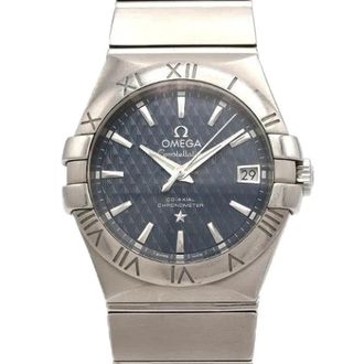 Omega Pre-owned Constellation Stainless Steel Automatic - Dames - Vintage Horloges - Blauw - ONE Size - Vintage