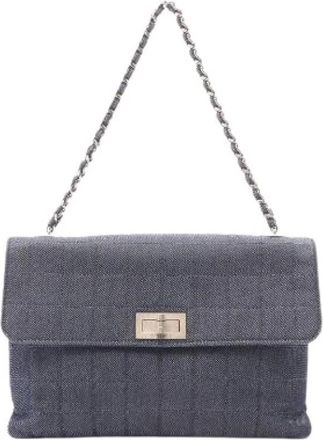 Chanel Borsa Chanel Pre-owned Chocolat Bar in Denim - - Pre-owned - Donna - Blu - ONE SIZE