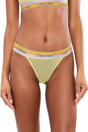 Calvin Klein Underwear Icon Mesh String Thong Womens Underwear Bright Emerald : MD (US 8-10), Elastane/Nylon