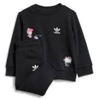 adidas (TD) adidas Originals x Hello Kitty Crew Set Asia Sizing Black IR6790