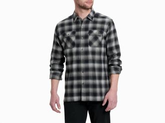 K&uuml;hl Dillingr Flannel Long Sleeve Shirt In Iron Mountain