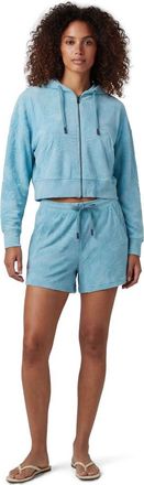 Lords of Harlech Womens Drawstring Terry Toweling Short in Teal at Nordstrom, Size X-Large