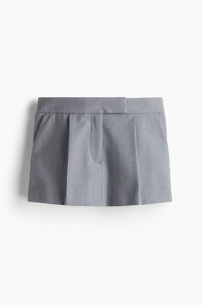 H&M Tailored Mini Skort in Gray at Nordstrom, Size 20