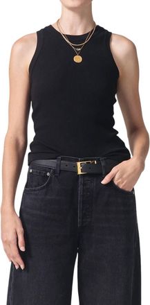 Citizens Of Humanity Isabel Rib Tank Top In Black
