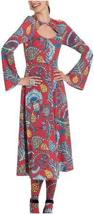 La DoubleJ Farfalla Jurk - Dames - Casual kleedjes - Rood - L - Kleedjes