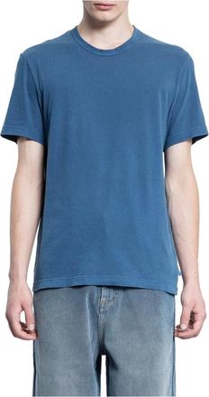 James Perse Tops, Heren, Blauw, S, Katoen, Zachte Katoenen Crew Neck T-Shirt