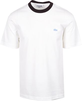 Lacoste Mens T-SHIRT WHITE Cotton - Size X-Large