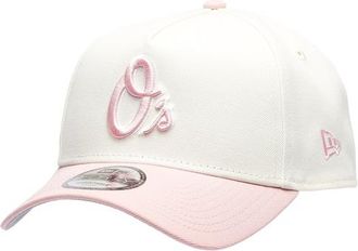 New Era Womens Baltimore Orioles Orioles 9FORTY A-Frame Cap - Adult Chrome/Pink Rouge