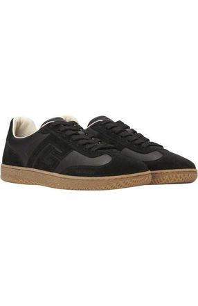 Balmain Swan trainers in smooth leather and suede in Black at Nordstrom, Size 41
