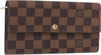 Louis Vuitton Pre-owned Wallets, female, Brown, Size: ONE SIZE Pre-owned Vintage Canvas Wallet