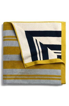 Parachute Casita Stripe Beach Towel in Citron And Sky at Nordstrom