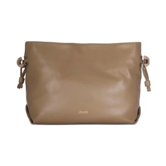 Liu Jo Tassen, Dames, Bruin, ONE Size, Polyester, Medium Riccy Schoudertas