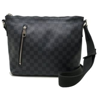 Louis Vuitton Black Damier Canvas Damier Graphite Damier Graphite Shoulder Bag (Pre-Owned)