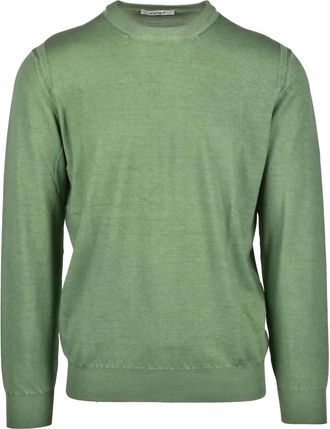 KANGRA Green Crewneck Cotton Sweater