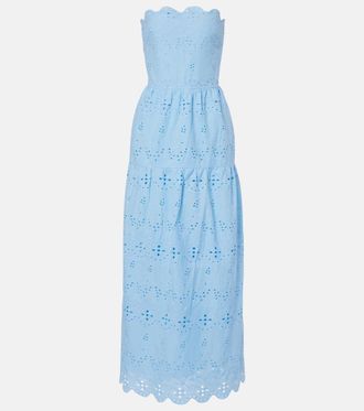 Melissa Odabash Sophie broderie anglaise cotton maxi dress