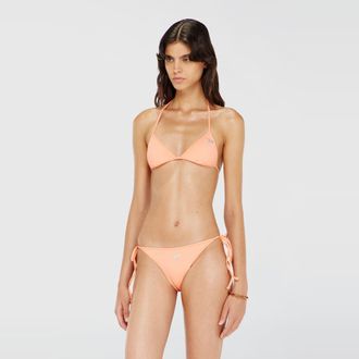 Diesel Triangle bikini top with crystal Oval D - Bras - Woman - Pink