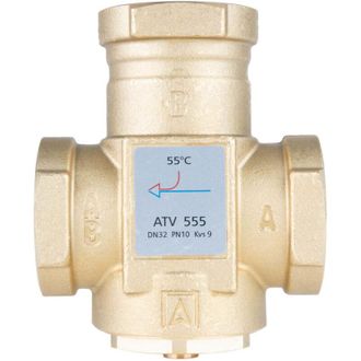 OEM V&aacute;lvula De Temperatura Atv 555, Dn32, Rp1 1/4 Pulgada, Kvs 9, 55 &deg;c