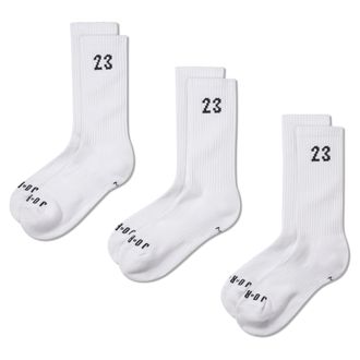 Nike Jordan Essentials Crew Socks (3 Pairs) in White | DA5718-100