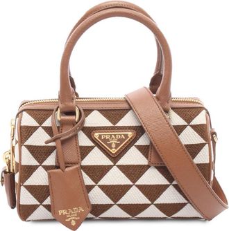 Prada Pre-owned Prada Mini Symbole Triangolo Satchel Ladies EPE6CDT4ONB5AK21