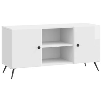 vidaXL Mueble De Tv Brillante 102 X 34,5 X 50 Cm Madera De Ingenier&iacute;a Vidaxl