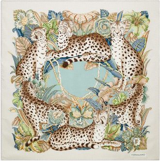 Ferragamo Printed Silk Foulard-Donna